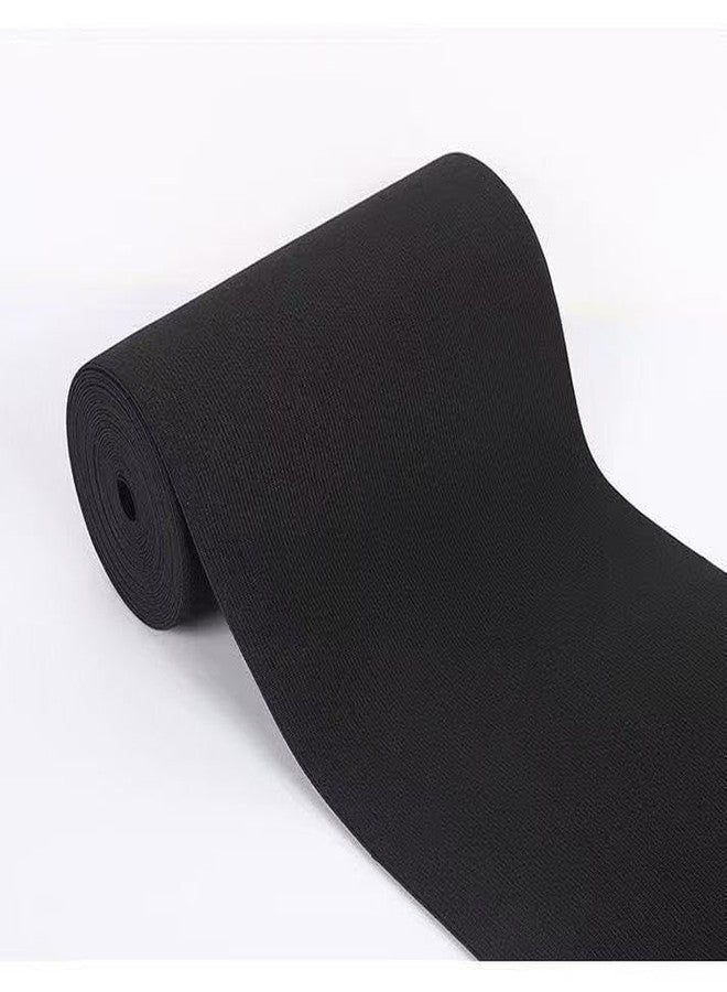 BASRI Black Heavy Stretch Elastic Bands for Tailoring, Sewing, Fashion Designing, Boutique, Stitching, Exercise Bands, Waist Bands & Wrist Bands etc (Black 4 Inch/100mm) - Image 5