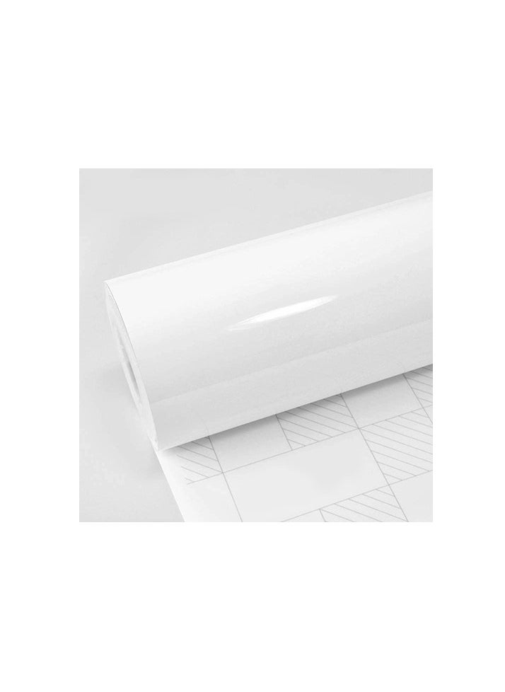 Generic - Glossy White Vinyl Roll Suitable For Kitchen, Marble Kitchen, Cupboard, Table, Office Appliances And Also For Multi-Purpose Car Size (Length2M )Width 60Cm - Image 1