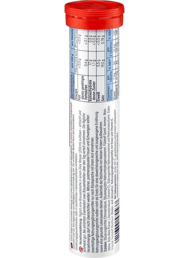 Mivolis Iron + Vitamin C effervescent Tablets - Dietary Supplements 1 Pack x 20 pcs | Germany - Image 2