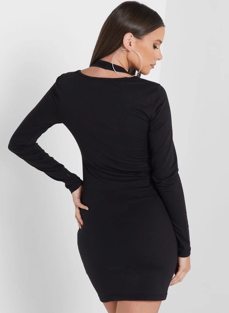 Missguided Overlay Mini Dress