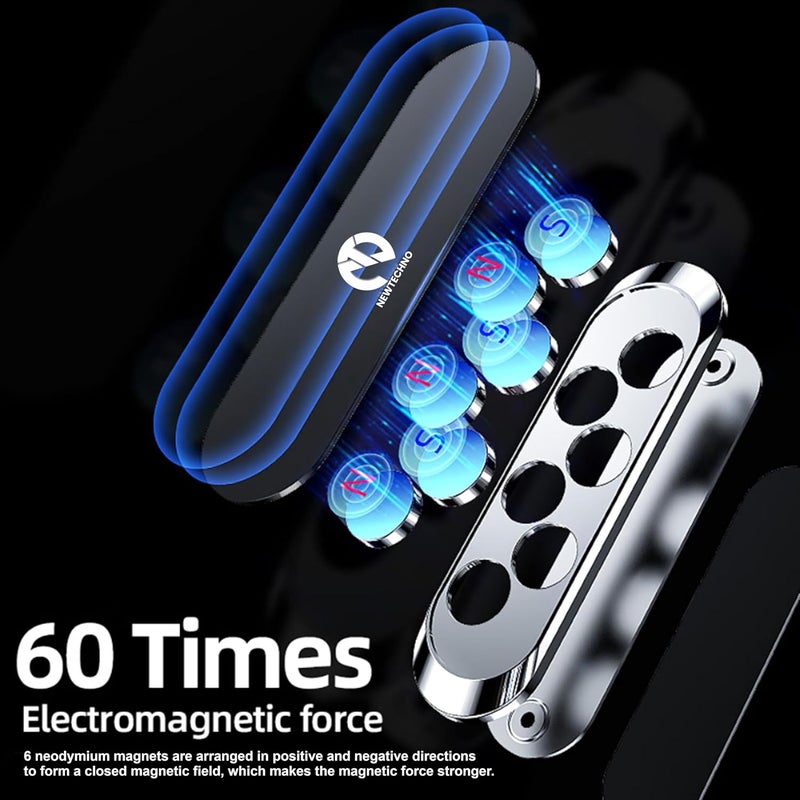 NEWTECHNO Origi-nal ONE Hand Use Technology Magnetic Mobile Phone Holder for Car Dashboard/Car Mount Mobile (World's Strongest and Safest Magnets) - for Use in Car/Office/Home/Bike/Scooter - Image 2