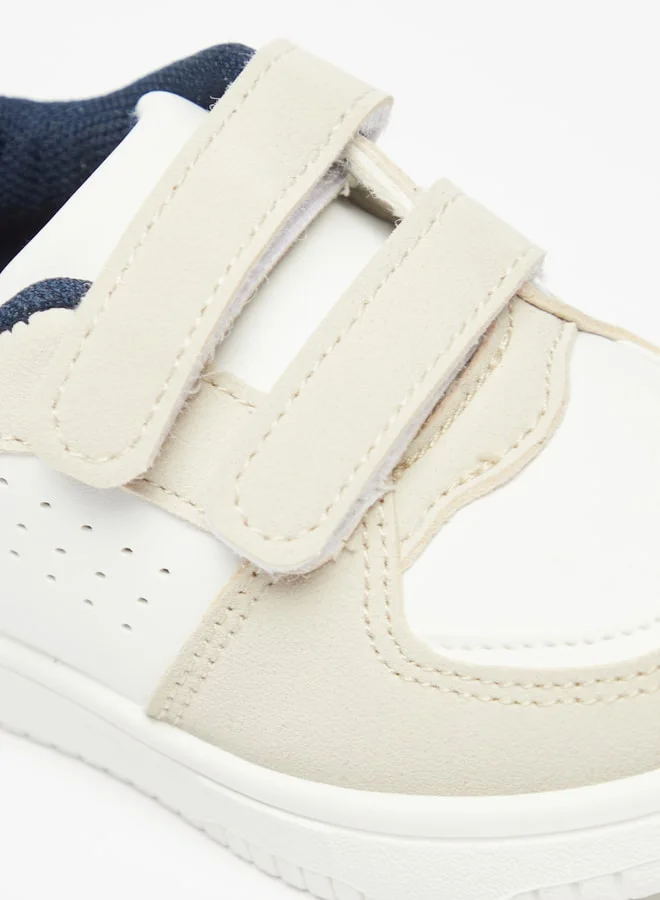 LBL by Shoexpress Boy's Paneled Sneakers with Hook and Loop Closure