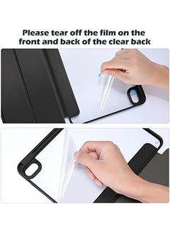 Procases For Ipad Air 11” 2024 M2 Air 5Th 4Th Generation Case With Pencil Holder Smart Protective Cover For Ipad Air 5 Air 4 10.9 Inch Black  - Image 4