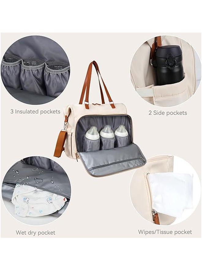 Gonice Diaper Bag Backpack, Fashion Travel Diaper Backpack Changing Baby Bag  - Image 3