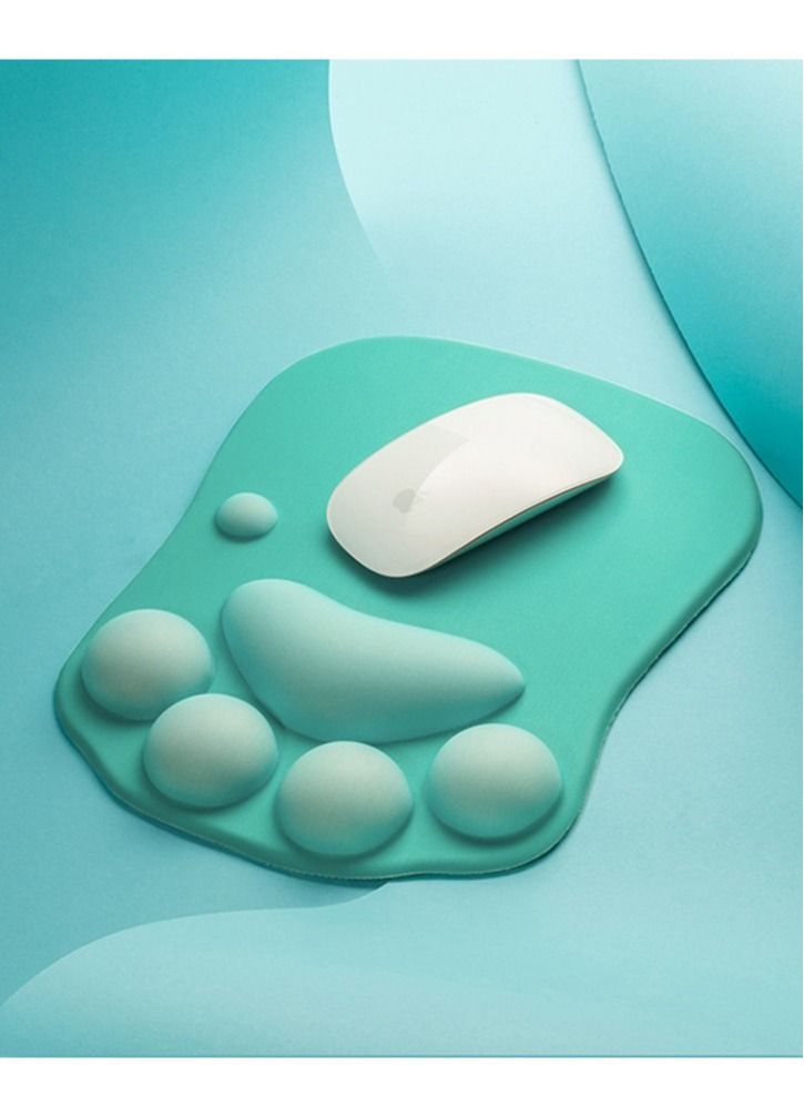 NIBEMINENT Anti-slip Mouse Pad Cartoon Cat Claw Memory Foam Wrist Rest - Image 1