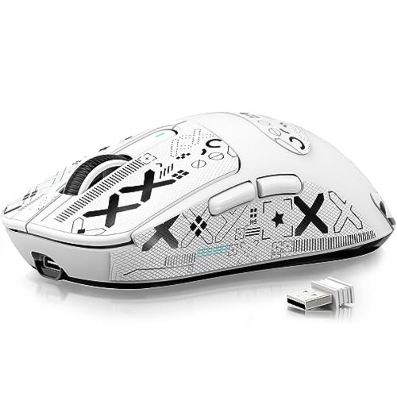X3 49g Super Light Mouse with Ribbon PixArt PAW3395 Sensor BT 2.4G 6 Adjustable DPI 26000 200 Hours Battery - Image 1