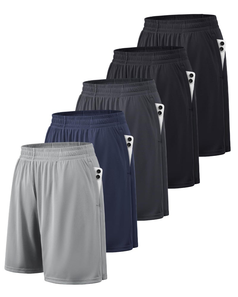 BALENNZ Athletic Shorts for Men with Pockets and Elastic Waistband Quick Dry Activewear - Image 1
