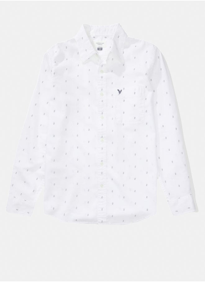 American Eagle - AE Slim Fit Everyday Button-Up Shirt - Image 1
