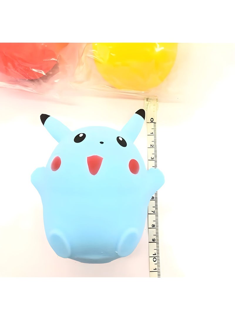 MAGIC VAULT 4 قطع لعبة إسفنجية | ألعاب بيكاتشو القابلة للتمدد | ألعاب Kawaii Squishies، ألعاب صغيرة لتخفيف التوتر من أجل هدايا فنية، جوائز الفصل الدراسي، هدية عيد ميلاد - Image 4