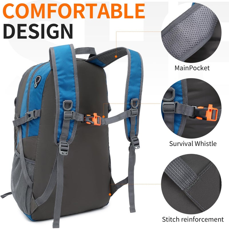 Shenhu 40L Hiking Backpack Lightweight Daypack Waterproof Travel Camping Backpack For Men Women Sport Packable - Image 4