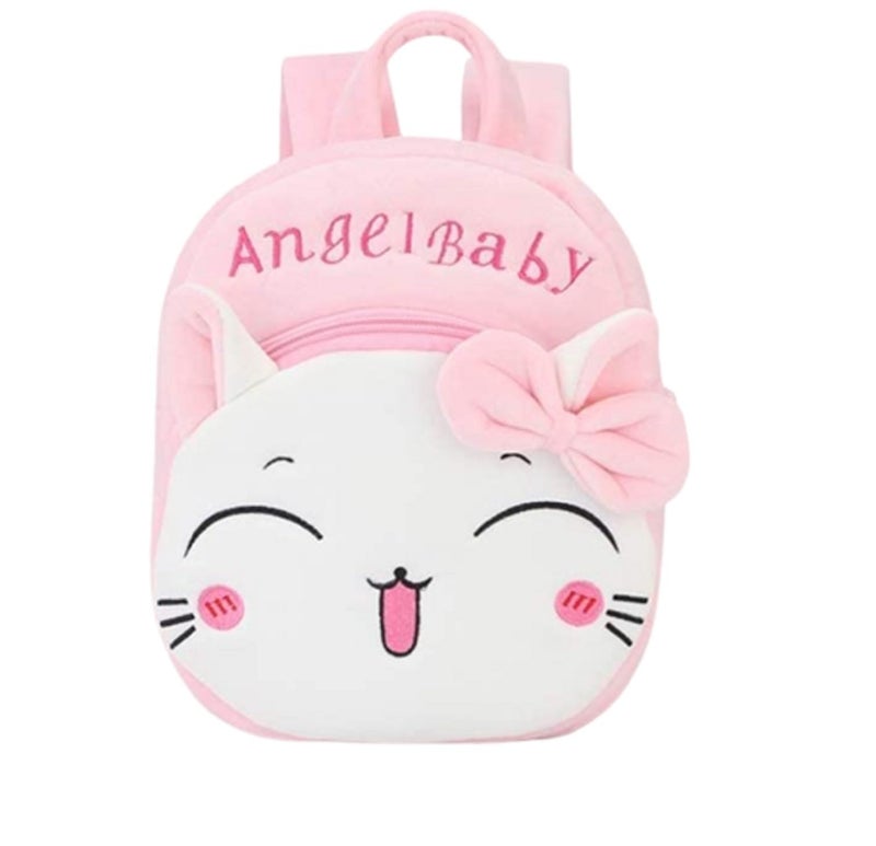 blue tree Cute Boy's and Girl's Plush Bag Medium Quality Full Embroidery Designs Mini Travel Backpack Mango (Mango-Angel Baby) - Image 3