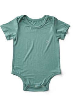 Anvi Baby Organic Bamboo Spandex Bodysuit- Soft Sage	6 to 12 months  - Image 1