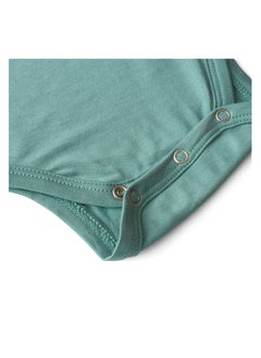 Anvi Baby Organic Bamboo Spandex Bodysuit- Soft Sage	6 to 12 months  - Image 3