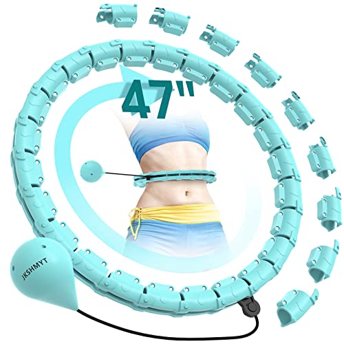JKSHMYT Weighted Hula Circle Hoops for Adults Weight Loss, Infinity Fitness Hoop Plus Size 47 Inch, 24 Detachable Links, Exercise Hoop Suitable for Women and Beginners - Image 5