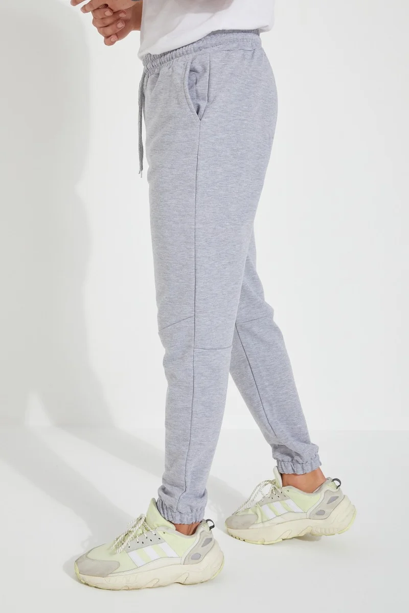 Twenty3 Men's Regular Fit Elastic Leg Waist Elastic Stitch Detailed Sweatpants