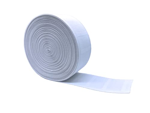 Yongle Store 12 Yards Length Curtain Tape with 30PK Stainless Steel Curtain Pleat Hooks rustproof 4 Prong Stainless Steel Hooks with 32 Wide Curtain Heading Deep Pinch Pleat Tape