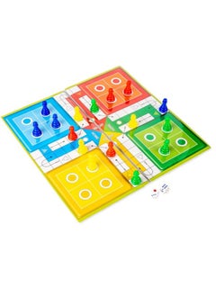 RATNA'S RATNA'S Classic Strategy Game Little Snakes and Ladders with Ludo 2 In 1 for Young Businessman (Multicolour)  - Image 1
