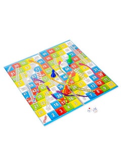 RATNA'S RATNA'S Classic Strategy Game Little Snakes and Ladders with Ludo 2 In 1 for Young Businessman (Multicolour)  - Image 2