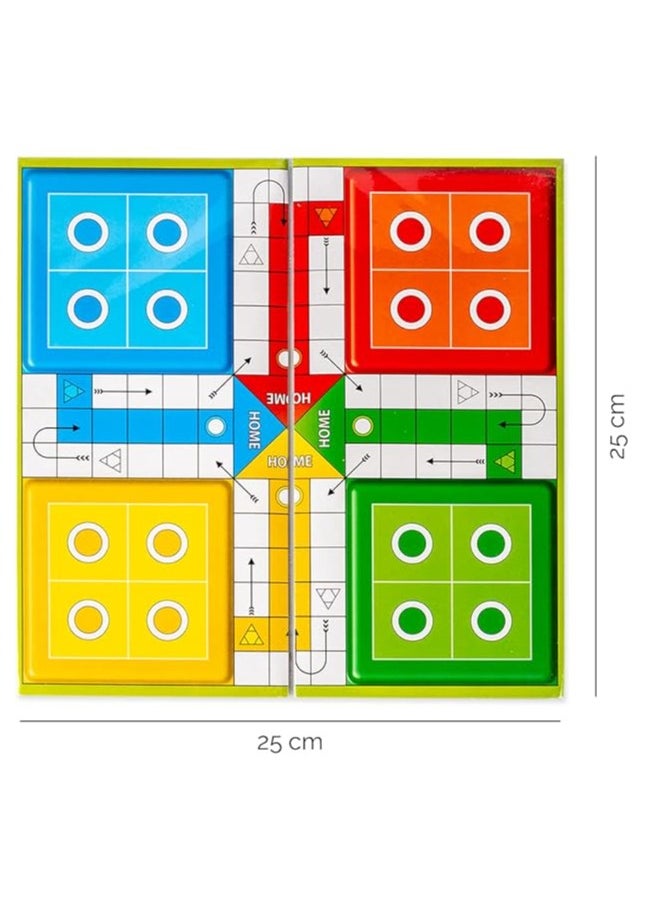 RATNA'S - RATNA'S Classic Strategy Game Little Snakes and Ladders with Ludo 2 In 1 for Young Businessman (Multicolour) - Image 1