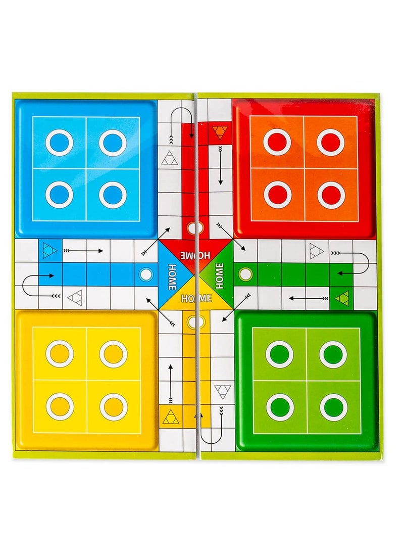 RATNA'S - RATNA'S Classic Strategy Game Little Snakes and Ladders with Ludo 2 In 1 for Young Businessman (Multicolour) - Image 1