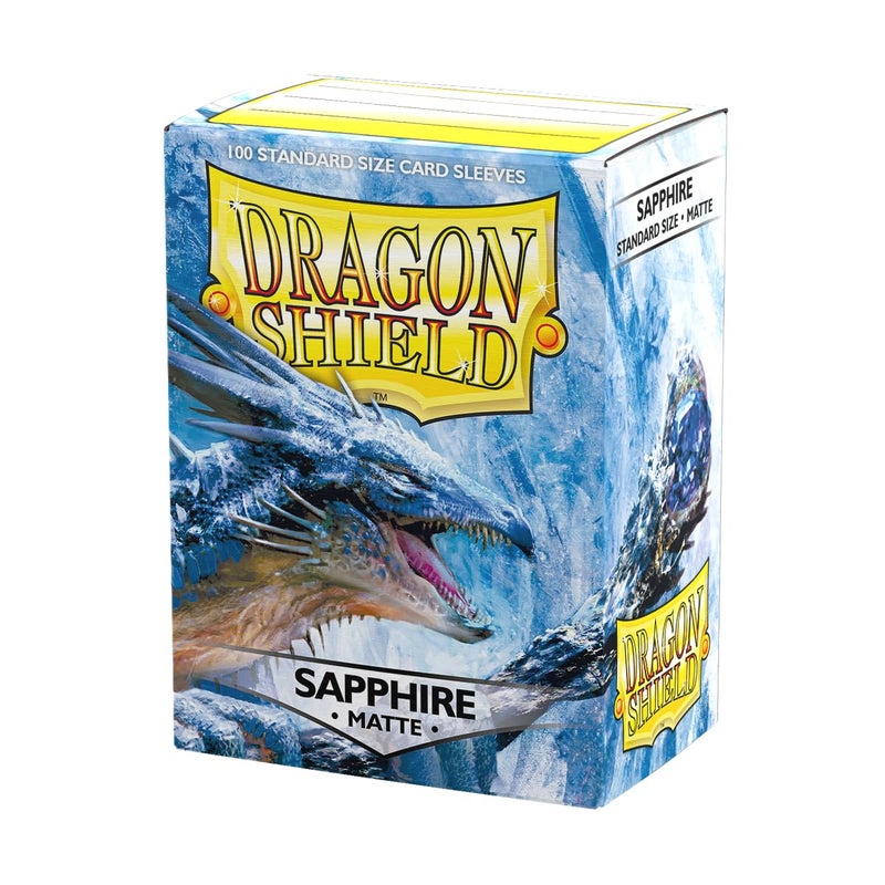 Dragon Shield Standard Size Card Matte Sleeves 100 CT Smooth Tough Premium TCG Sleeves Compatible with Pokemon Flesh Blood One Piece Magic The Gathering Sapphire Matte - Image 2