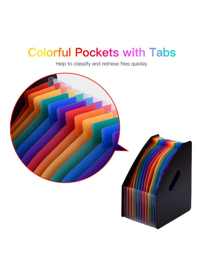 Loquat 12 Pockets Expanding File Folder Multicolour  - Image 5