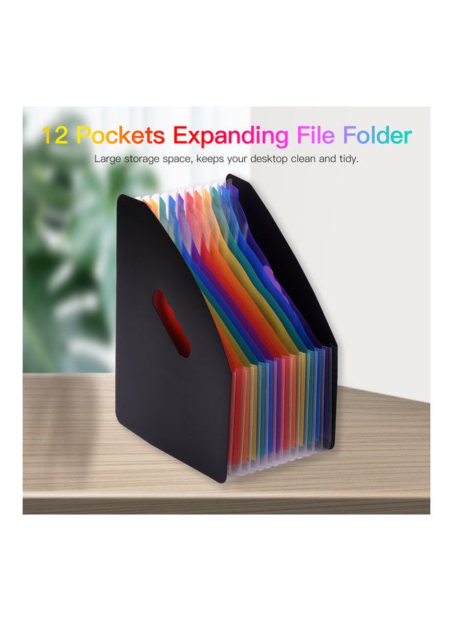 Loquat - 12 Pockets Expanding File Folder Multicolour - Image 1