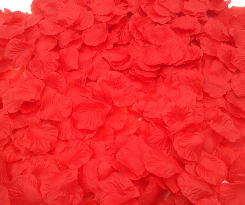 CODE FLORIST 2200 PCS Red Silk Rose Petals Wedding Flower Decoration - Image 3