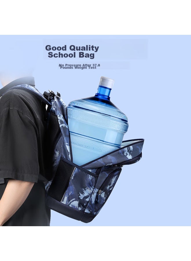 Ninth Castle The Ninth Castle Lightweight Backpack For Middle School Students Grades 5-9, Large Capacity Backpack For Boys And Girls, Lightweight High School Student Backpack, Double Shoulder Bag - Image 5