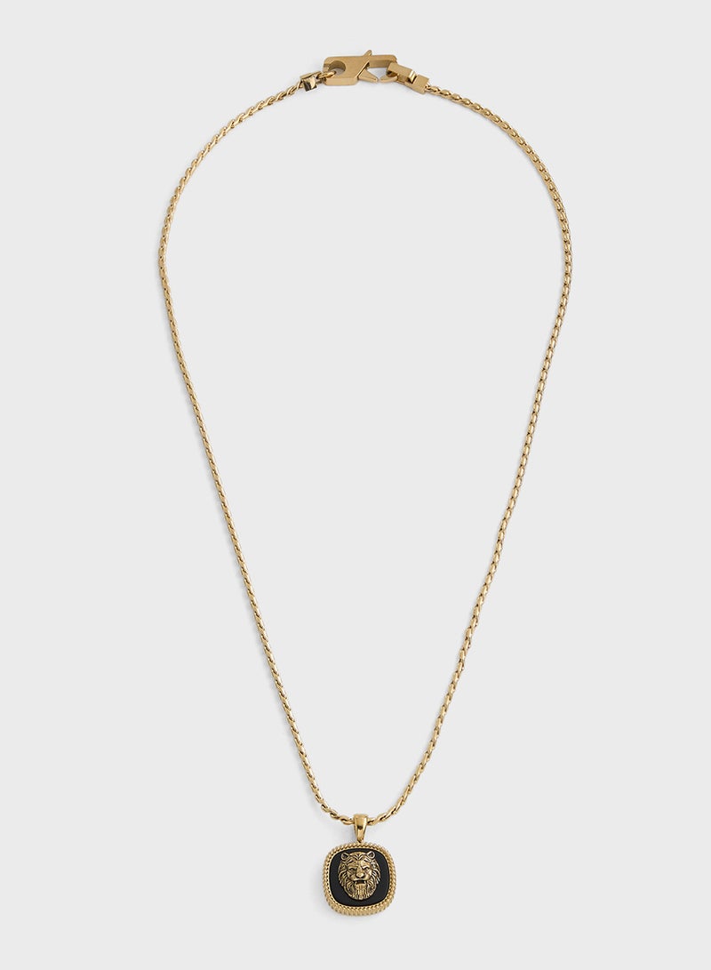 GUESS Lion Charm Necklace - Image 1