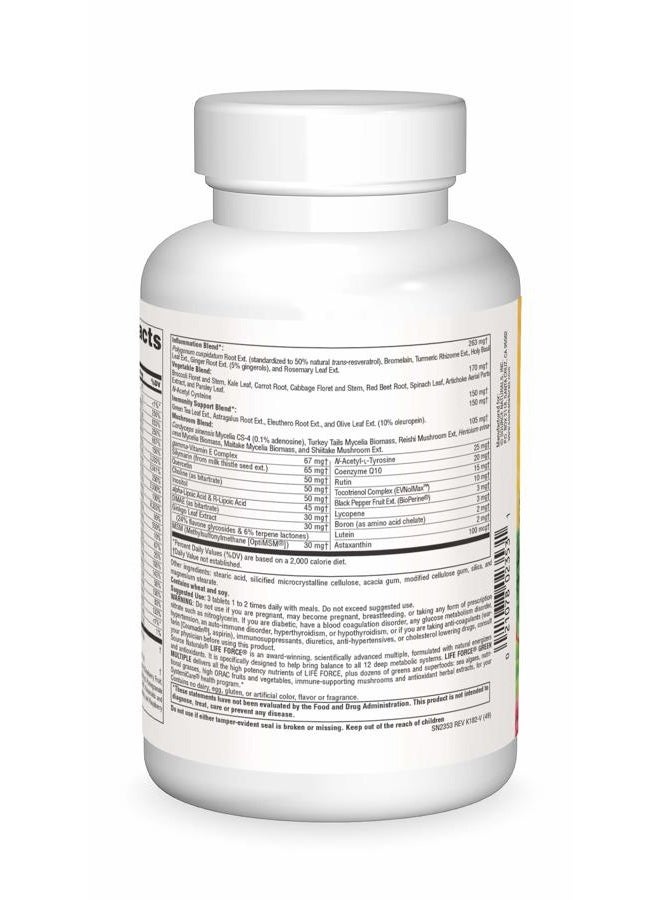 Source Naturals Life Force Green Multiple, Energy Activator with Superfoods -180 Tablets - Image 2