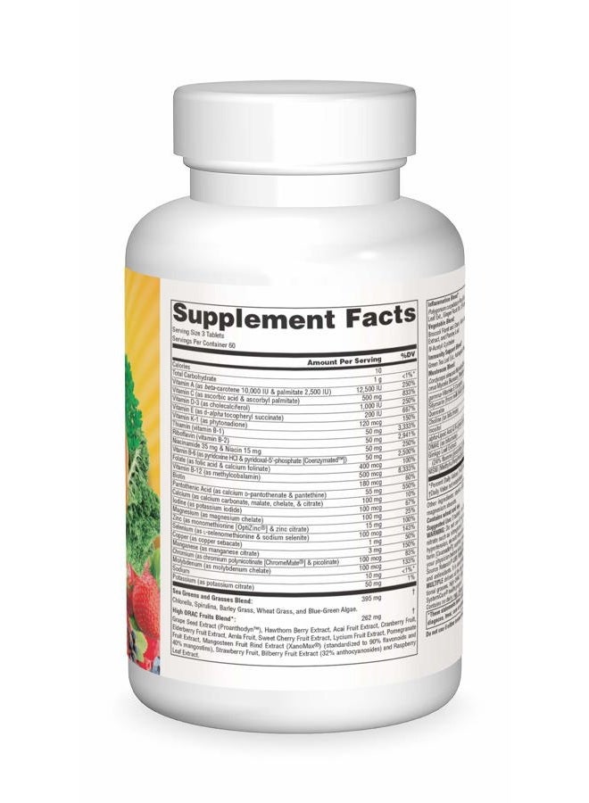 Source Naturals Life Force Green Multiple, Energy Activator with Superfoods -180 Tablets - Image 3