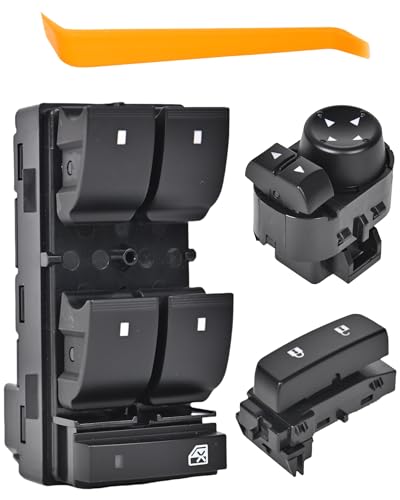 PANNUOSCS Window Switch Driver Side Compatible with 2007-2014 Chevy Silverado/GMC Sierra 1500 2500HD 3500HD Power Master Window Switch & Door Lock & Mirror Replace#20945129 15804093 22883768 - Image 1