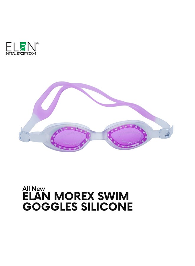 ELAN Morex Goggles - Stylish Pink Vision - Advanced Anti-Fog & UV Shield - Ergonomic No-Leak Design with Comfortable Silicone Suction - Professional Grade Swim Eyewear for Pool & Beach - Image 1