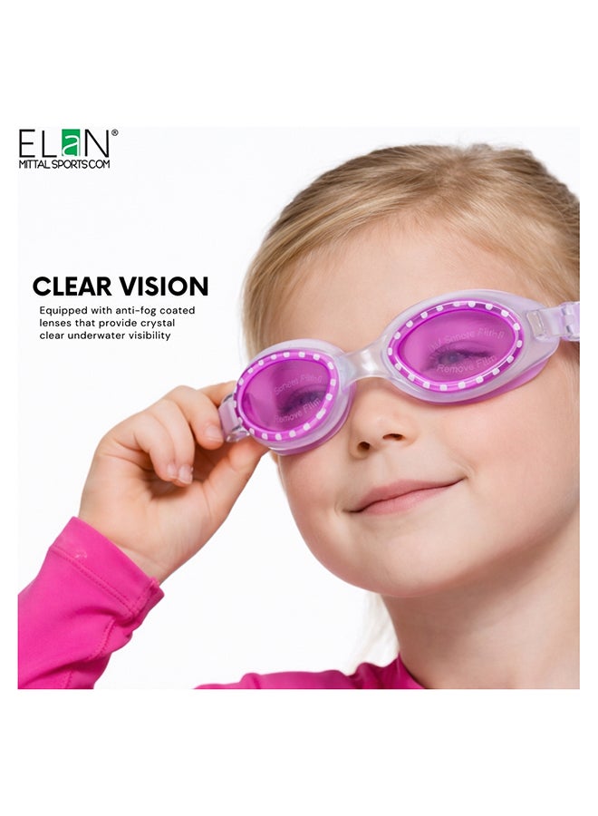 ELAN Morex Goggles - Stylish Pink Vision - Advanced Anti-Fog & UV Shield - Ergonomic No-Leak Design with Comfortable Silicone Suction - Professional Grade Swim Eyewear for Pool & Beach - Image 4