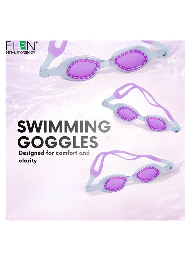 ELAN Morex Goggles - Stylish Pink Vision - Advanced Anti-Fog & UV Shield - Ergonomic No-Leak Design with Comfortable Silicone Suction - Professional Grade Swim Eyewear for Pool & Beach - Image 5