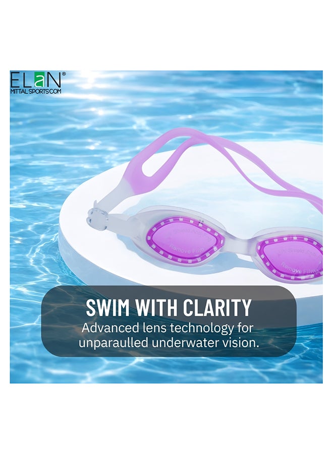 ELAN Morex Goggles - Stylish Pink Vision - Advanced Anti-Fog & UV Shield - Ergonomic No-Leak Design with Comfortable Silicone Suction - Professional Grade Swim Eyewear for Pool & Beach - Image 2