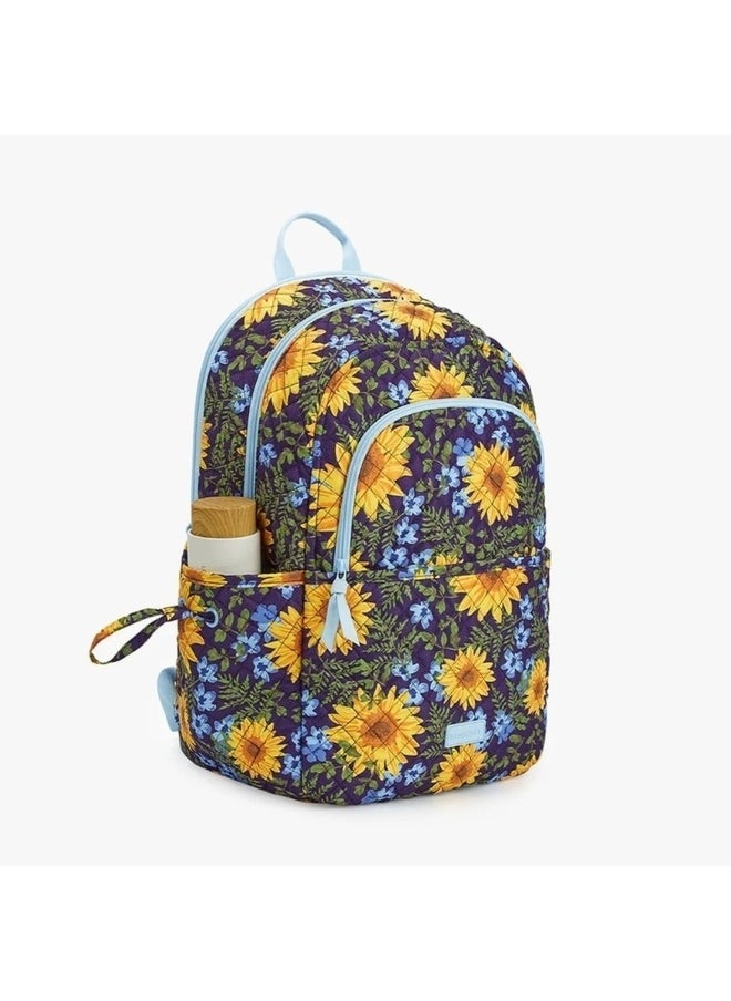 BAGSMART - BAGSMART Sunflower Rhapsody The Wanderland Bonchemin 15.6 Inch Campus Backpack - Image 1