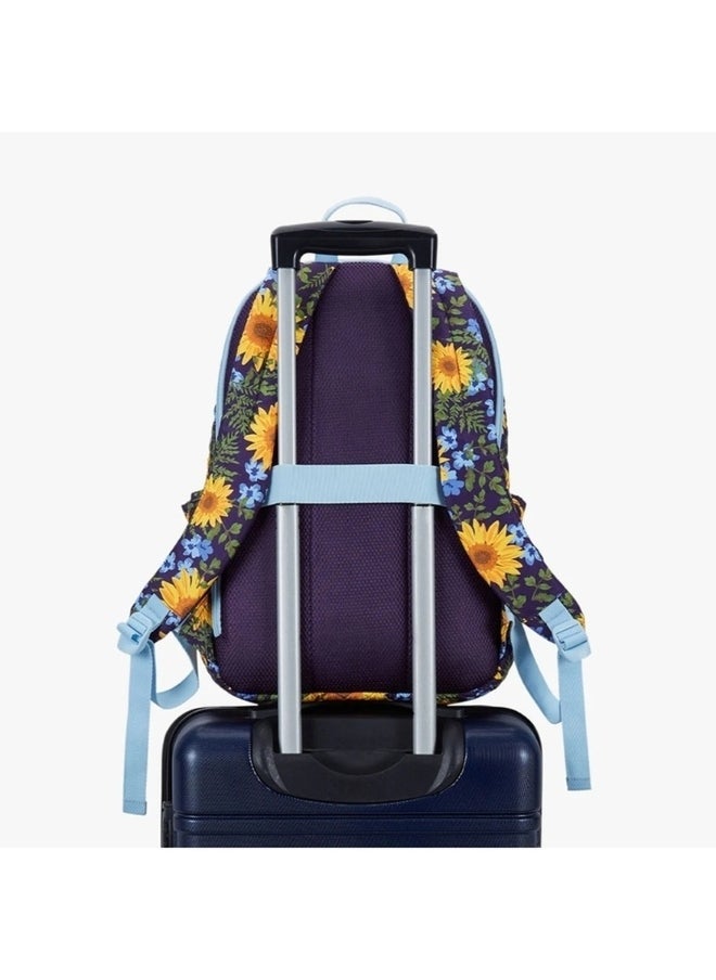 BAGSMART - BAGSMART Sunflower Rhapsody The Wanderland Bonchemin 15.6 Inch Campus Backpack - Image 1