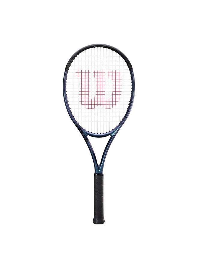 Wilson Ultra 100 V4 Tennis Racket, Head 100, 16X19, Adults, Intermediate/ Advanced - Black/ Blue/ Purple - Image 1