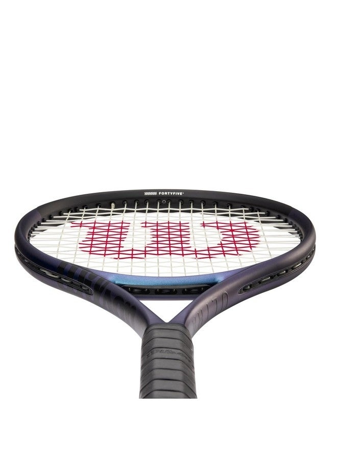 Wilson Ultra 100 V4 Tennis Racket, Head 100, 16X19, Adults, Intermediate/ Advanced - Black/ Blue/ Purple - Image 4