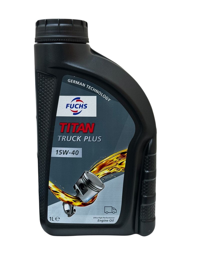 Fuchs Titan 15W-40 Engine Oil - High Performance for Heavy Duty Diesel Engines / (6 x 1L Packs) - Image 2
