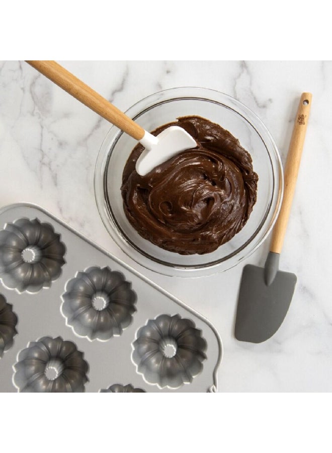 NORDICWARE 2-Piece Dishwasher Safe Silicone Spatula Set Multicolor Large 02107 - Image 2