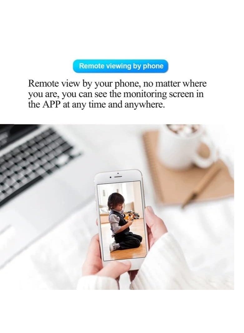 2Pcs Light Bulb Security Camera 2.4GHz & 5G WiFi Outdoor, 1080P E27 Light Socket Security Camera, Indoor 360° Home Security Cameras, Full Color Day and Night, Smart Motion Detection - Image 2