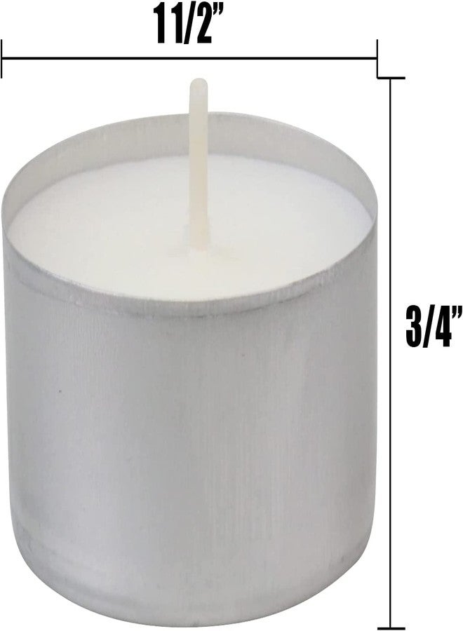 True Decor 7 Hours Long Burning Tea Light Candle - Pack of 20 Premium White Tealights - Smokeless, Odorless & Unscented Tea Candles for Decorative Lamps & Dining Table - Image 2