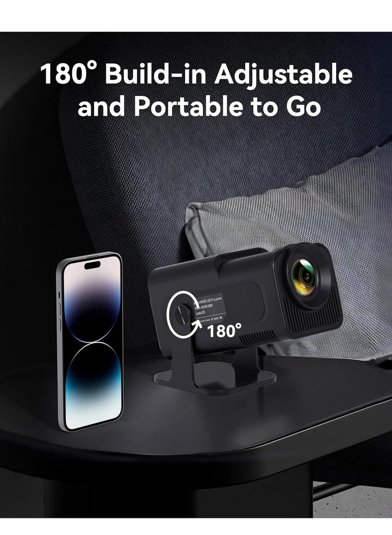 ELTRAZONE High-Brightness Mini Projector: 4K Native 1080P, Auto Keystone, and 180-Degree Rotation for Versatile Use  - Image 5