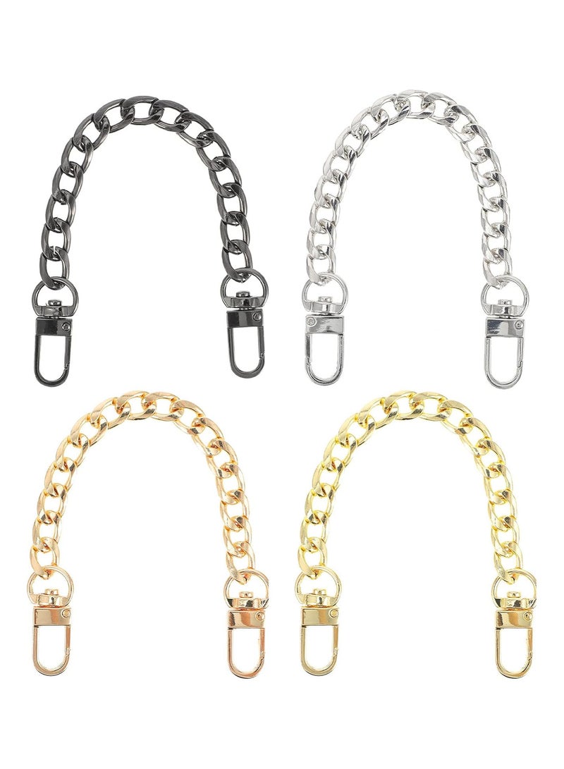 GGOOT 4pcs Handbag Purse Replacement Chains Metal Handbag Bag Straps Extender Replacement Bag Chains for Ladys Purse Handbag  - Image 1