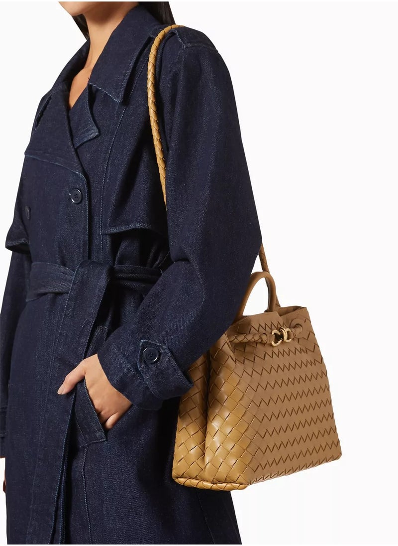 BV - Small Andiamo Top Handle Bag in Intrecciato Leather - Image 1