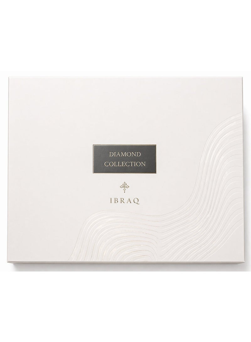 IBRAQ Diamond Collection Perfume Set 3x75ml – Luxury Unisex Gift Set (Nude Coral, White Regent, Emerald Grey) - Image 2