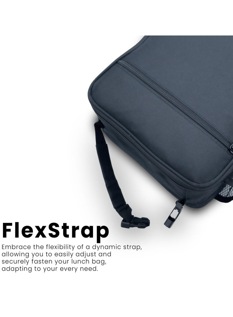 sokany Insulated Lunch Bag, Cooler Bag, 6L Lunch Bag for Men and Women, Suitable for Office, Kids School, Adults Work, Picnic, Travel, College, Premium Lunch Bag (Black) - Image 5